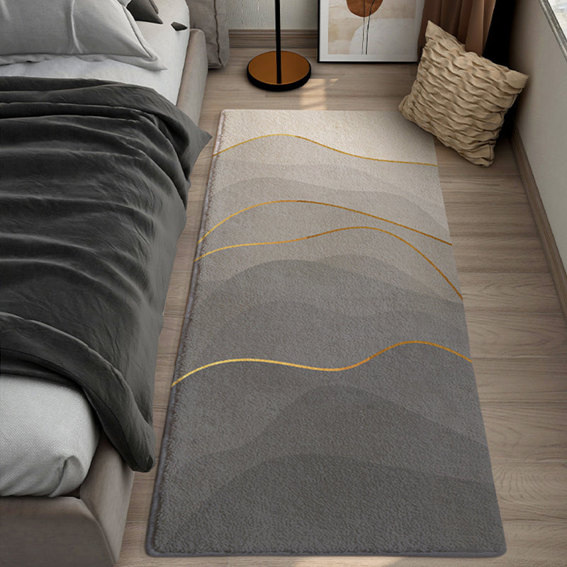 Chique grijs modern tapijt geometrisch patroon polyester gebied tapijt gemakkelijke verzorging tapijt voor woningdecoratie