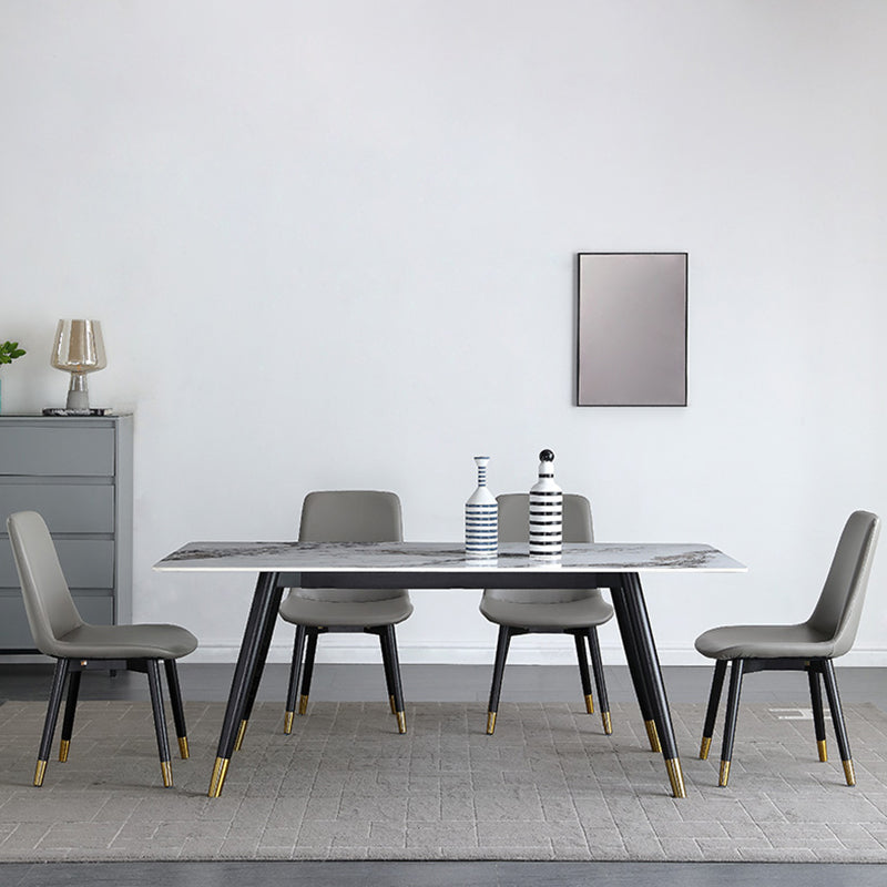 Rechteck Esstisch Tisch Luxusstil Stein für Raumkollektion mit 4 Fuß