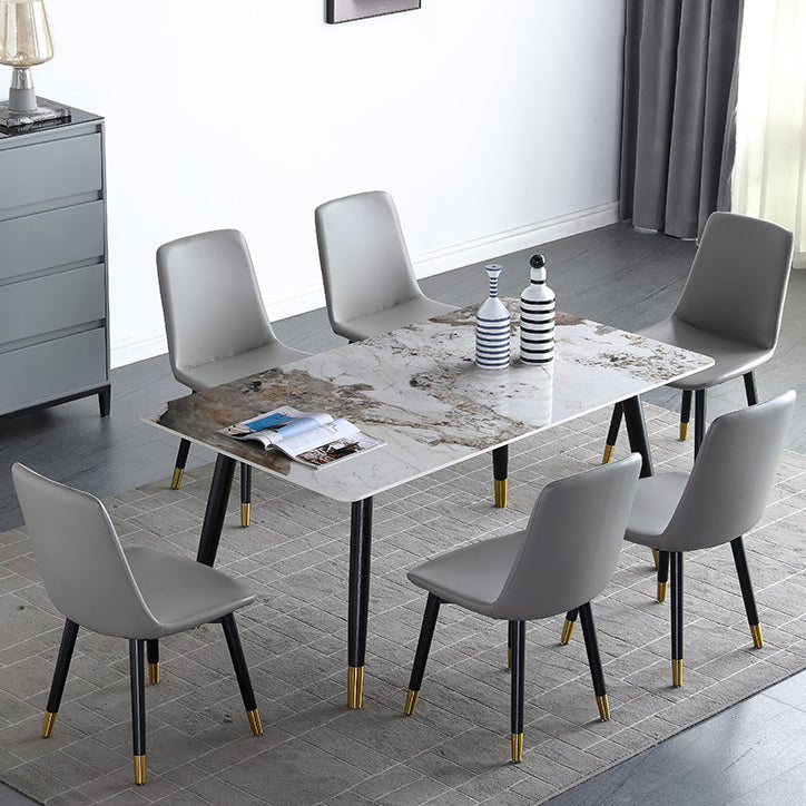 Rechteck Esstisch Tisch Luxusstil Stein für Raumkollektion mit 4 Fuß