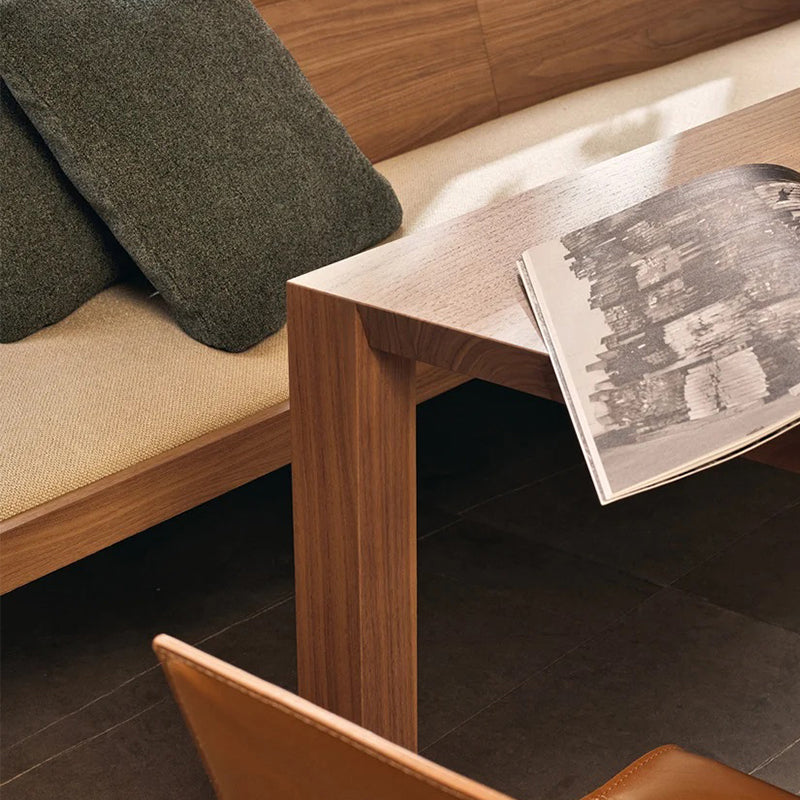 Glam Bruine vaste houten eettafel rechthoekige vorm standaard eettafel voor keuken