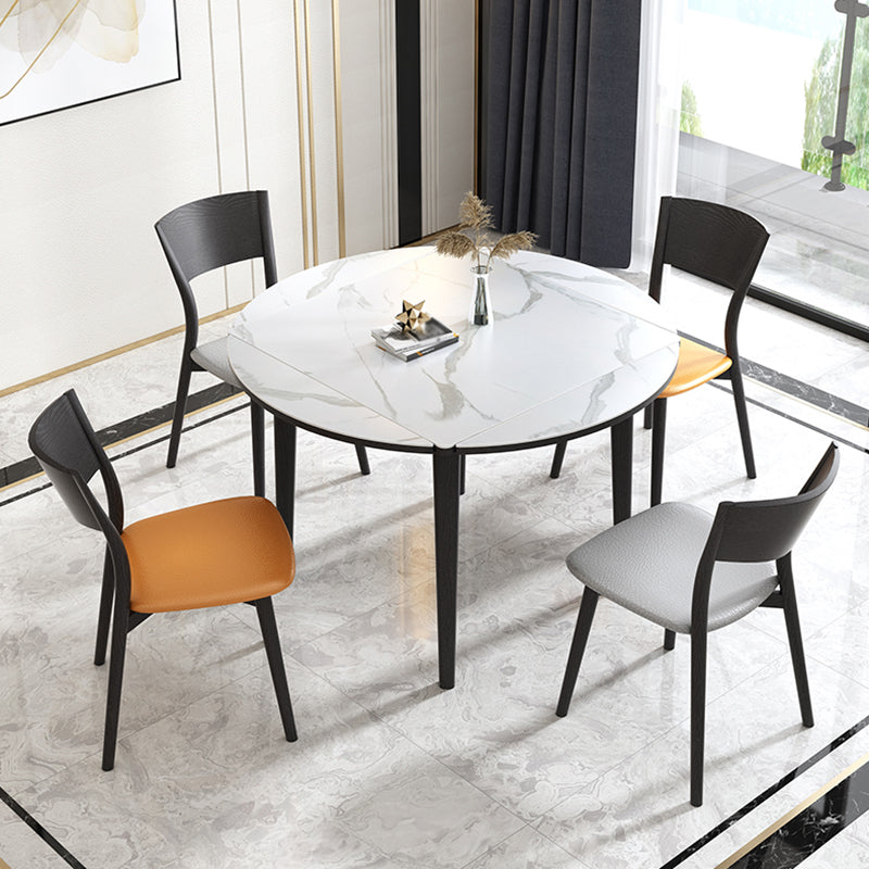 Contemporary Style 46'' Dining Table Stone Round Dining Room Collection for Indoor