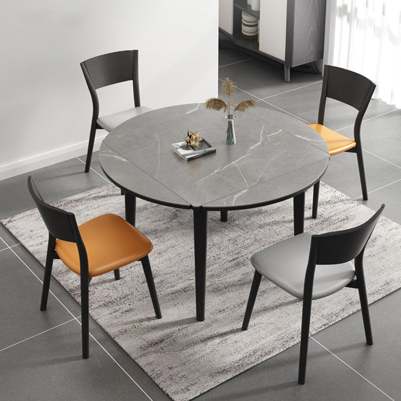 Contemporary Style 46'' Dining Table Stone Round Dining Room Collection for Indoor