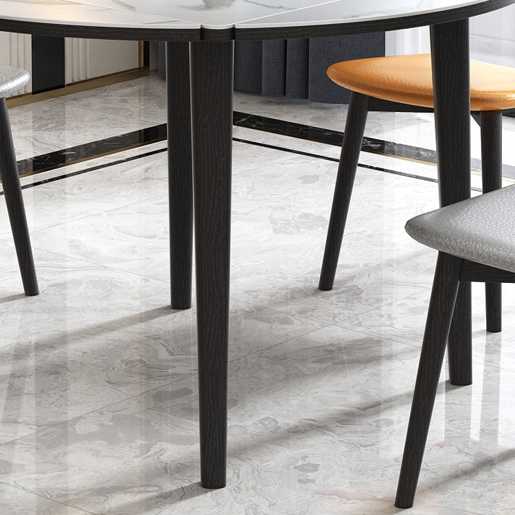 Contemporary Style 46'' Dining Table Stone Round Dining Room Collection for Indoor