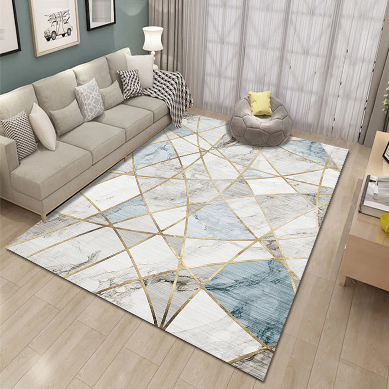 Tapis de motif de cerf contemporain Tapis en polyester tapis de support sans glissement pour le salon