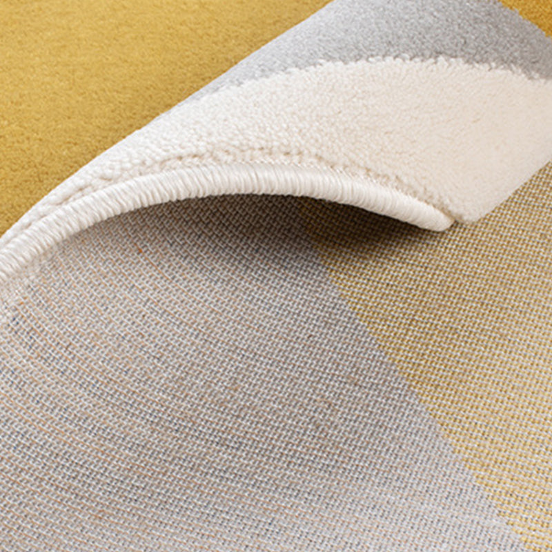 Tapis décontracté orange, couleur Polyester, lavable, pour l'intérieur, pour la décoration de la maison