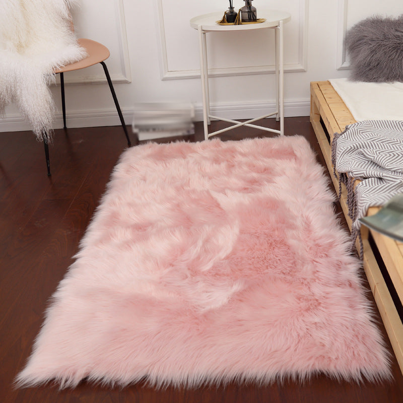 Beruhigend massiver Shag Teppichpolyester Teppich Färbung Resistent Innenteppich für das Schlafzimmer für Erwachsene