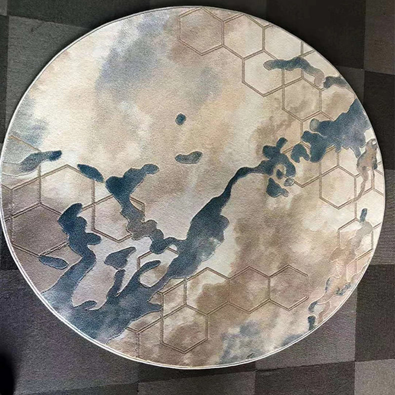 Bruin modern binnen tapijt polyester kleurstuk binnen tapijt niet-slip achterste tapijt voor woningdecoratie