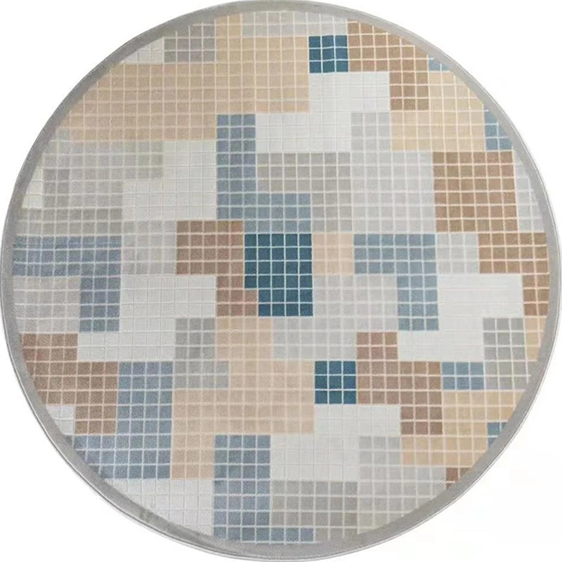 Bruin modern binnen tapijt polyester kleurstuk binnen tapijt niet-slip achterste tapijt voor woningdecoratie