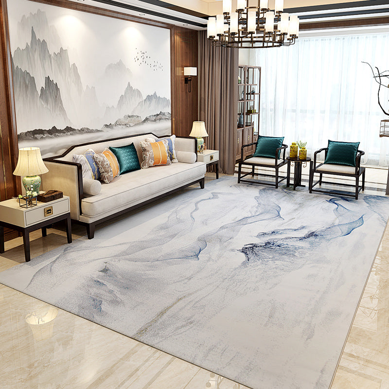 Minimalistisch tapijt Samenvatting Patroon Modern Rug Stain Resistant Polyester Area Teken voor woonkamer