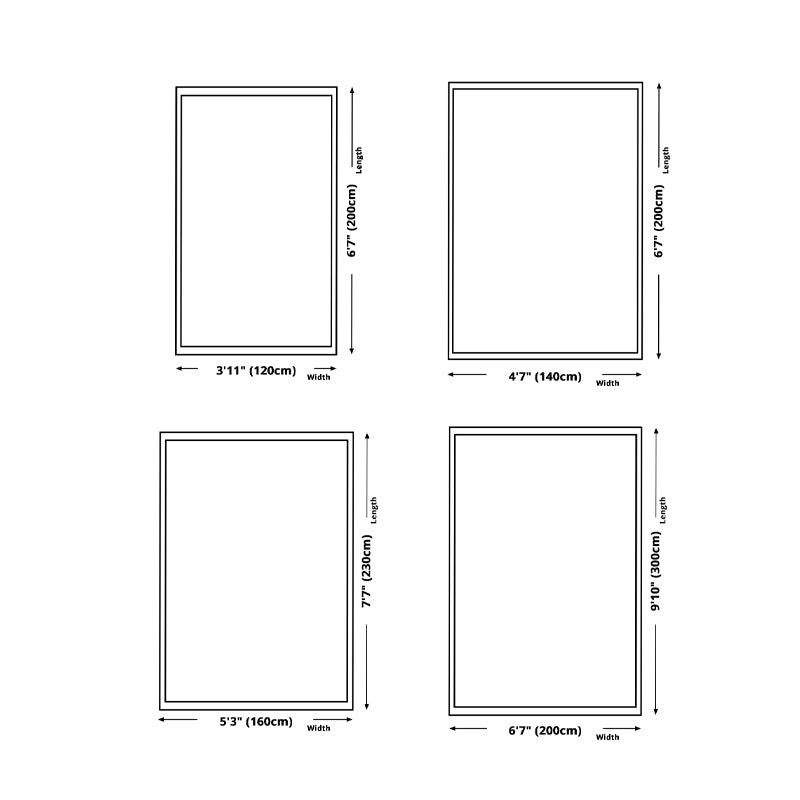 Tapis graphique moderne blanc moderne tapis de support sans glissement pour décoration intérieure