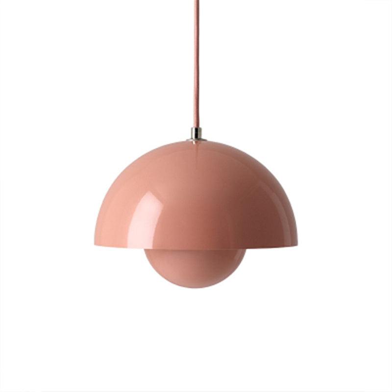 1 lumière en fer pendentif léger nordique moderne macaron suspendu la lumière pour intérieur