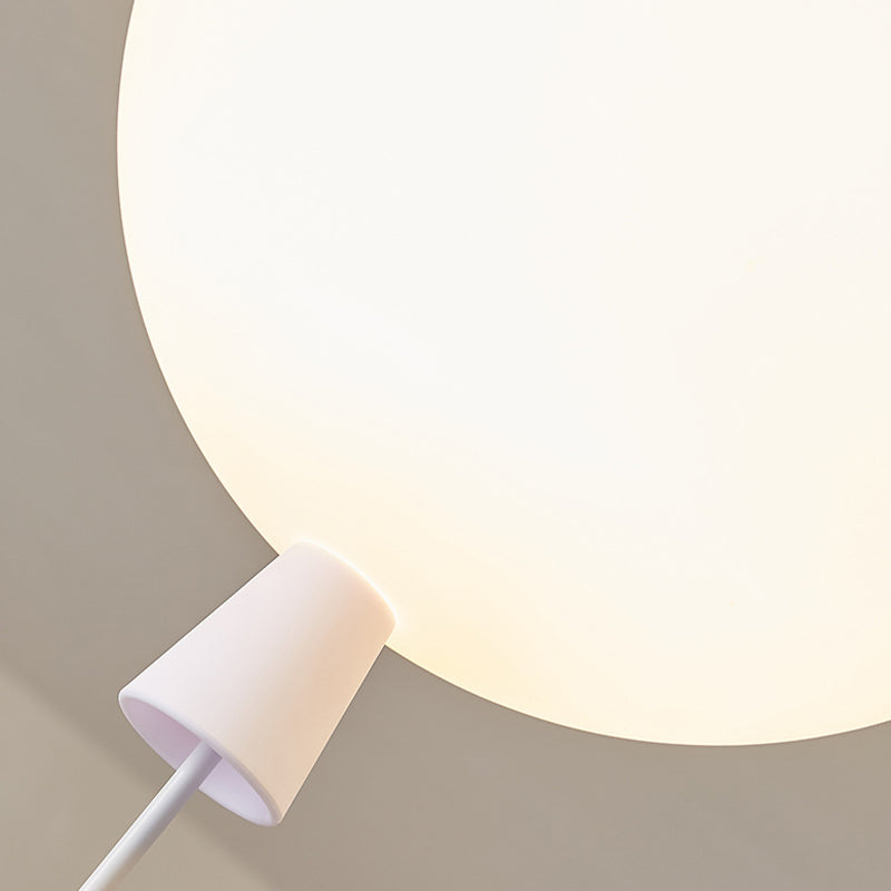 Astronaut Metal Flush Ceiling Light Kids Multi Lights Semi Flush Light with Balloon Acrylic Shade