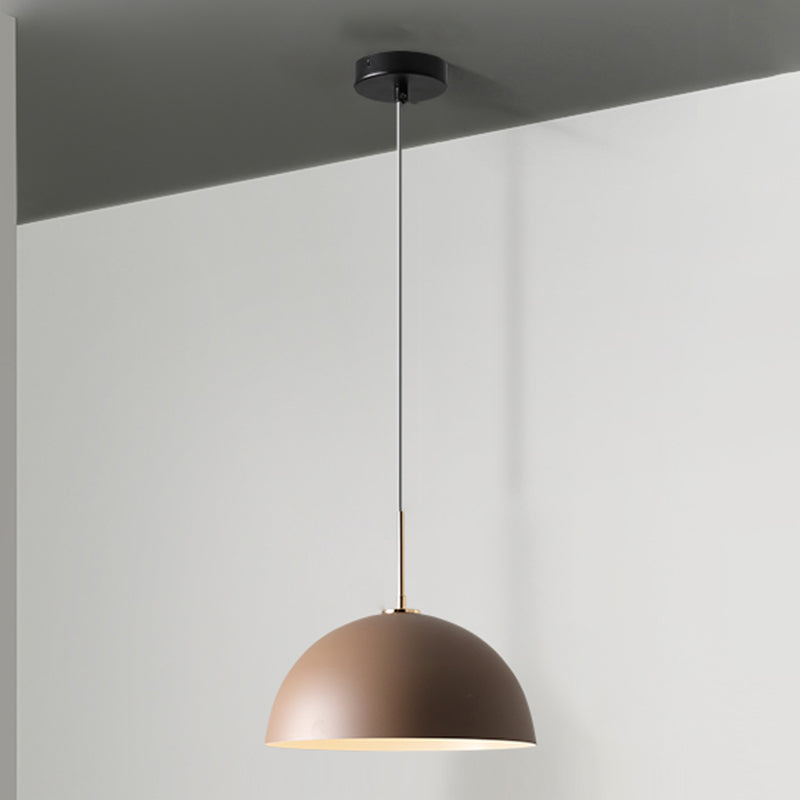 1 Light Metal Pendant Modern Simple Style Ceiling Hanging Light Fixture for Living Room