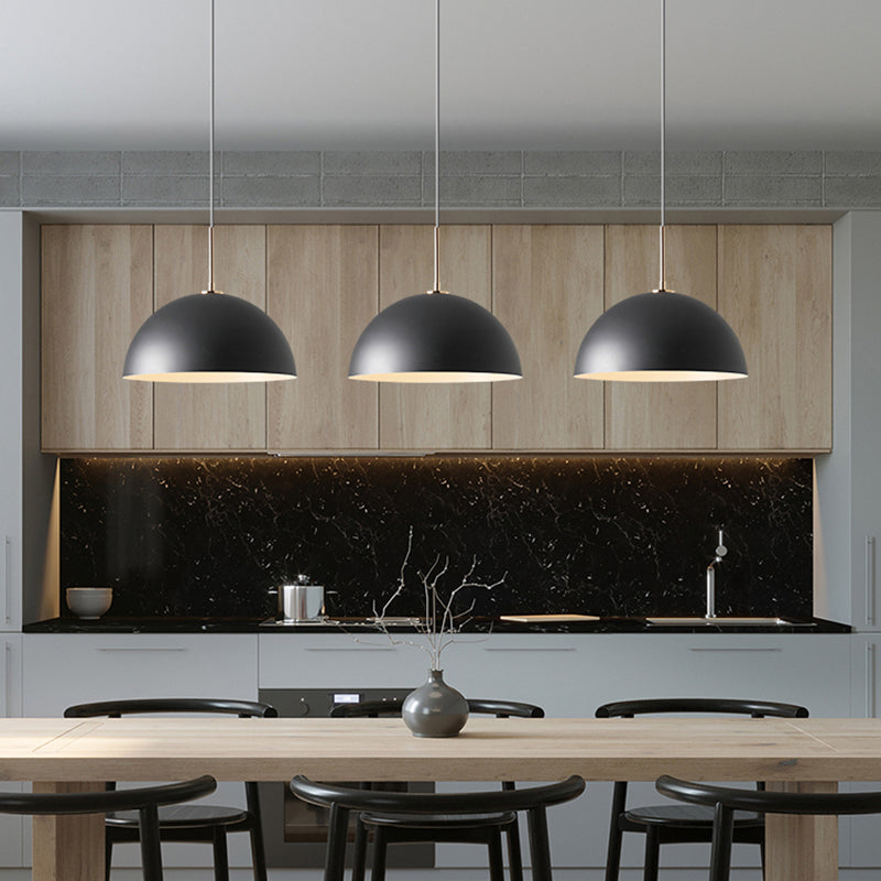 1 Light Metal Pendant Modern Simple Style Ceiling Hanging Light Fixture for Living Room