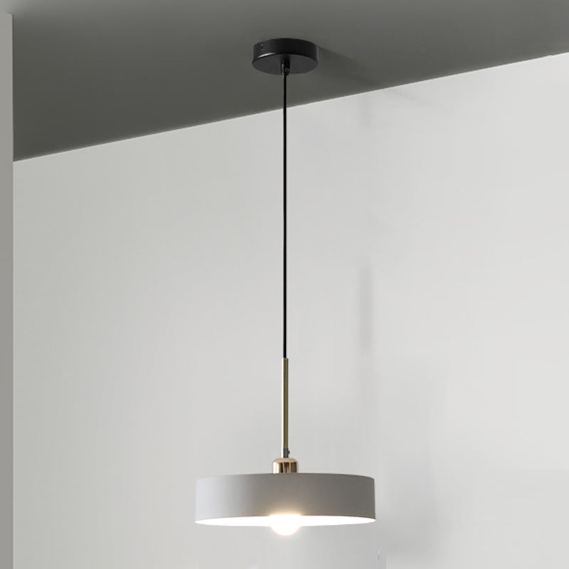 1 Light Metal Pendant Modern Simple Style Ceiling Hanging Light Fixture for Living Room