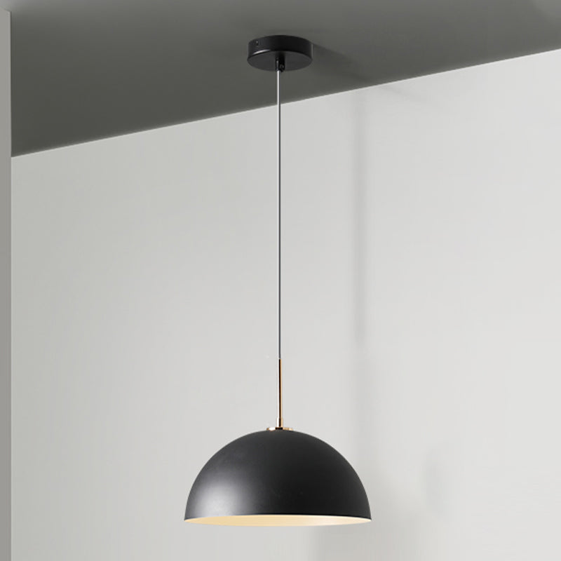 1 Light Metal Pendant Modern Simple Style Ceiling Hanging Light Fixture for Living Room