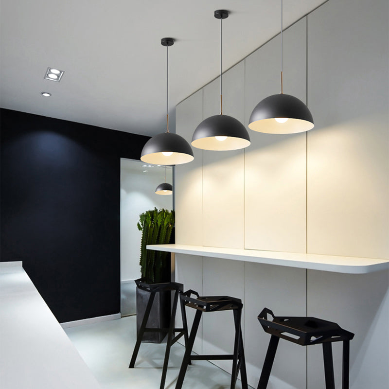 1 Light Metal Pendant Modern Simple Style Ceiling Hanging Light Fixture for Living Room