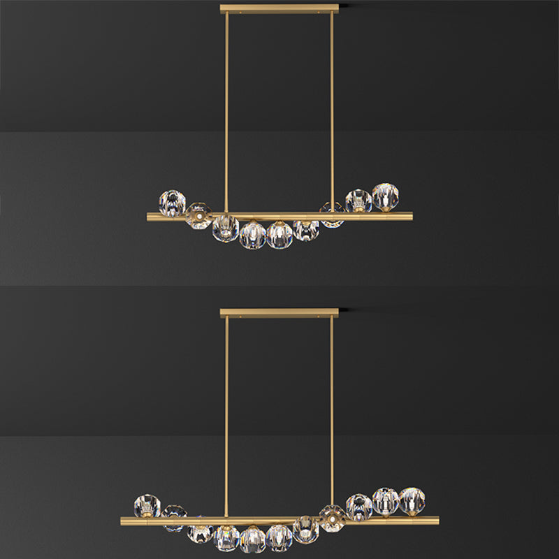 Metall Linear Island Light Contemporary Anhänger Beleuchtung für Kücheninsel