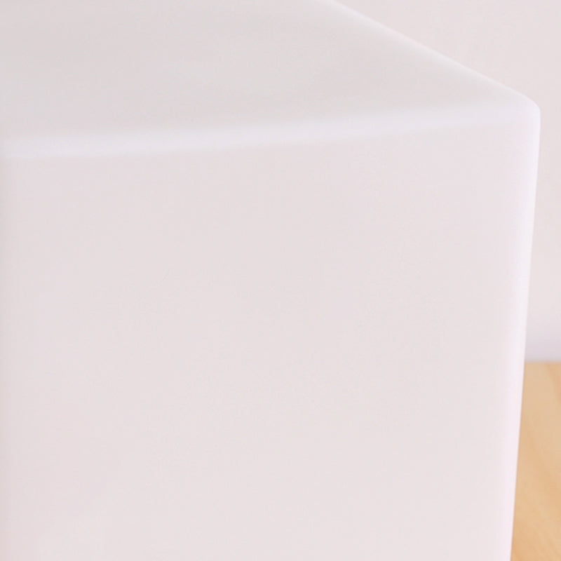 Modern Night Table Lamps 1-Light Nightstand Lights with White Glass Shade for Bedroom
