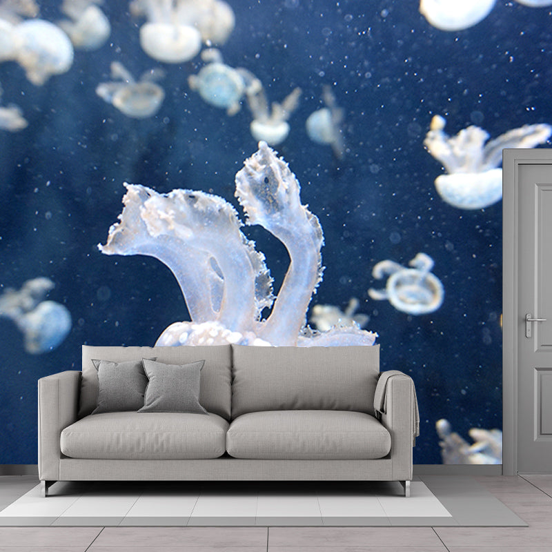 Sea Creatures Wall Mural Personalized Minimalist Wall Covering for Living Room