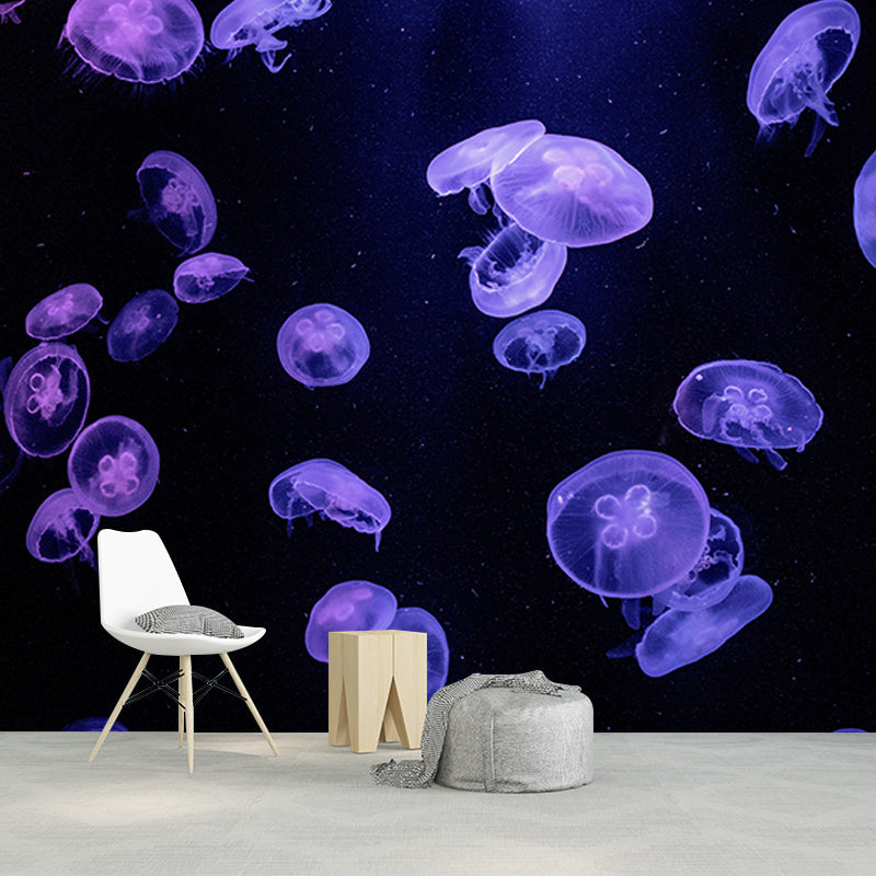 Underwater Life Photo Mural Personalized Minimalist Wall Covering for Living Room