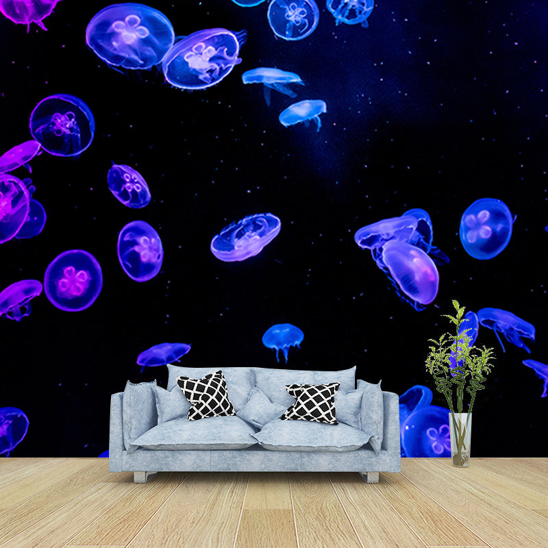 Underwater Life Photo Mural Personalized Minimalist Wall Covering for Living Room