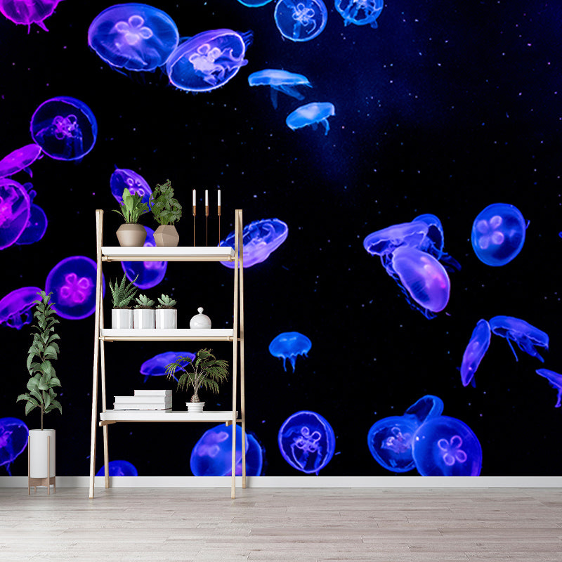 Underwater Life Photo Mural Personalized Minimalist Wall Covering for Living Room