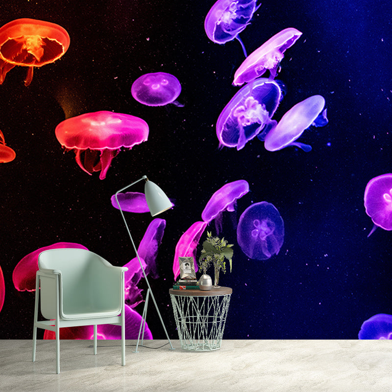 Underwater Life Photo Mural Personalized Minimalist Wall Covering for Living Room