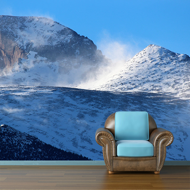 Mountain Scenery Mural Personalized Minimalist Wall Covering for Living Room