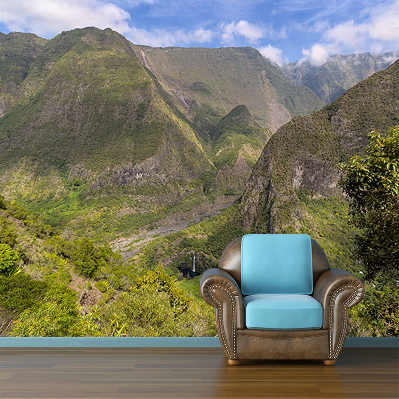 Mountain Scenery Full Size Wall Covering for Living Room, Customized Size Available