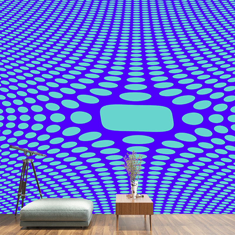 Geometric Full Size Wall Covering for Living Room, Customized Size Available