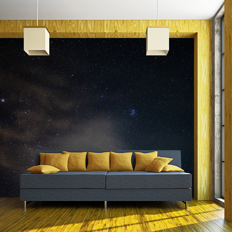 Modern Cosmic Galaxy Minimalist Wall Covering for Living Room, Customized Size Available