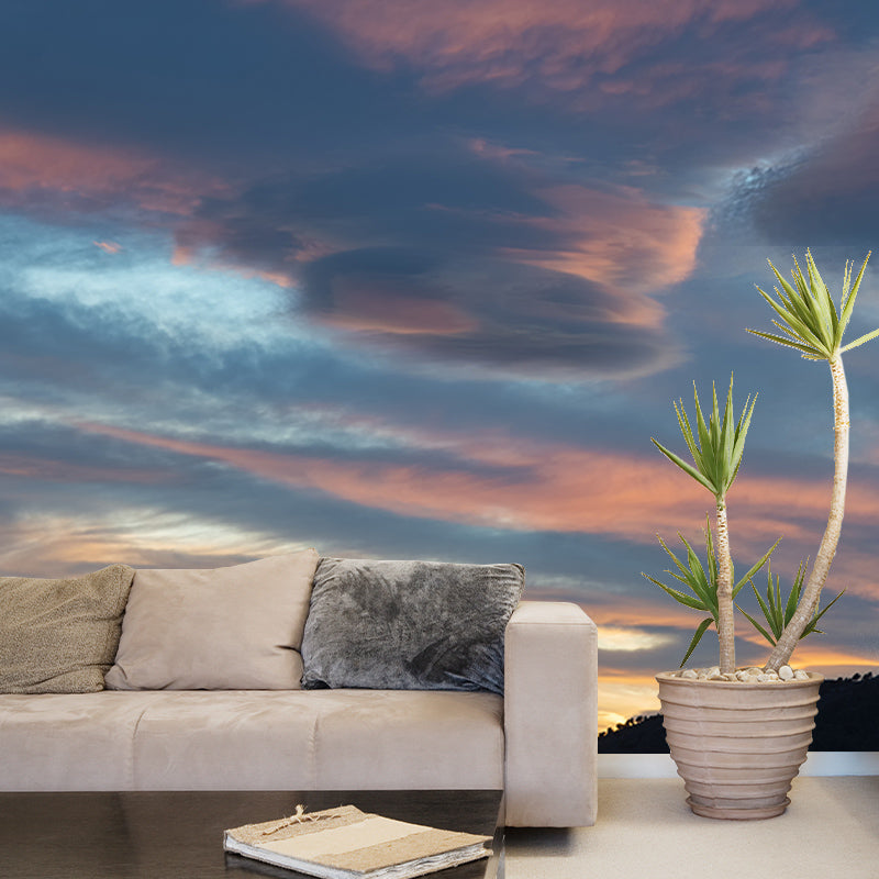 Minimalism Style Home Decor Sky Mural Customized Wall Covering for Living Room