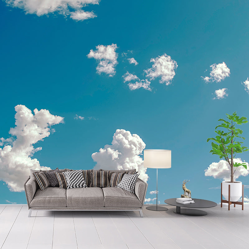 Modern Home Decor Water Resistant Mural Wallpaper Light Color Wall Art for Living Room