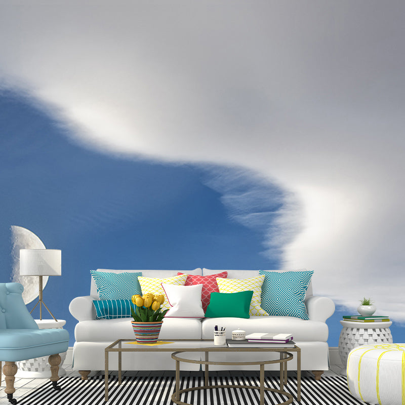 Modern Home Decor Water Resistant Mural Wallpaper Light Color Wall Art for Living Room