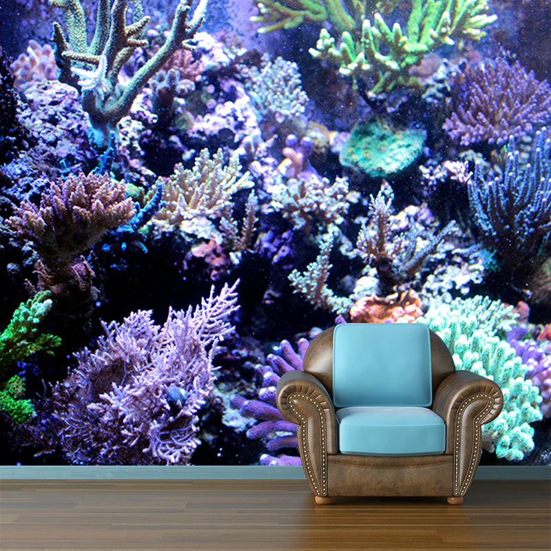 Sea Creatures Mural Wallpaper for Bedroom Home Decoration, Moisture Resistant