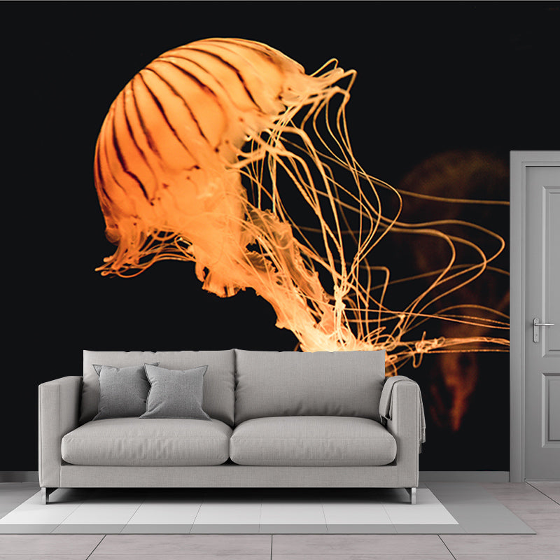 Tropical Seabed Stain-Resistant Mural Contemporary Wall Art for Sleeping Room