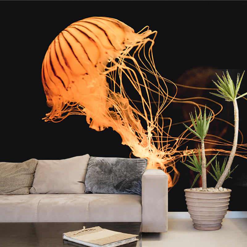 Tropical Seabed Stain-Resistant Mural Contemporary Wall Art for Sleeping Room