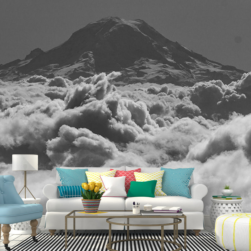 High Mountain Mural Wallpaper for Home Decoration Simple Wall Art, Made to Measure