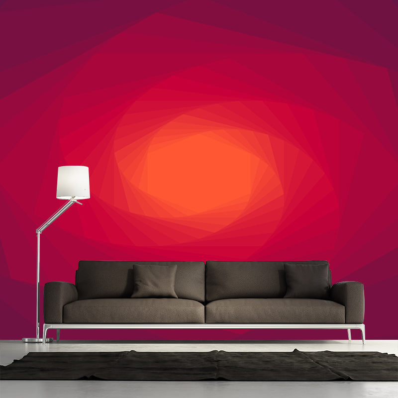 Hexagon Geometry Wall Murals Modern Style Moisture Resistant Wall Covering