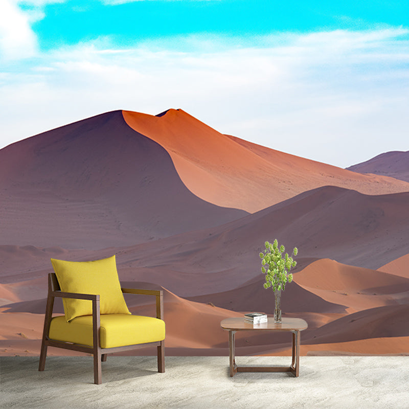 Dry Desert View Wall Mural Wallpaper Mildew Resistant Sitting Room Wall Decor