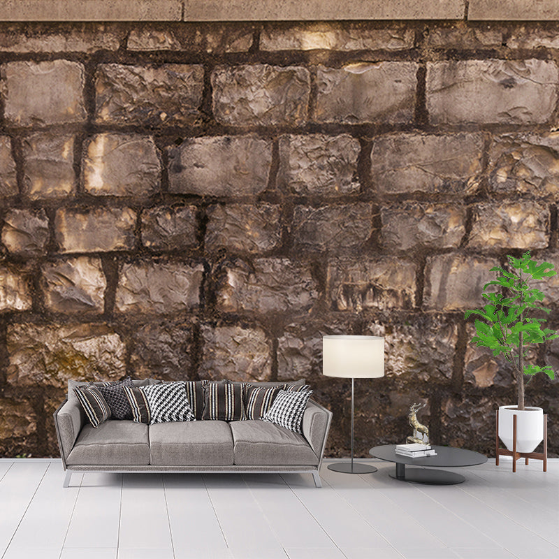 Brick Wall Customize Mural Stain Resistant Eco-friendly Wall Art for Bathroom
