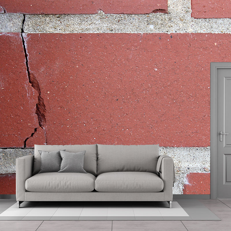 Brick Wall Customize Mural Stain Resistant Eco-friendly Wall Art for Bathroom