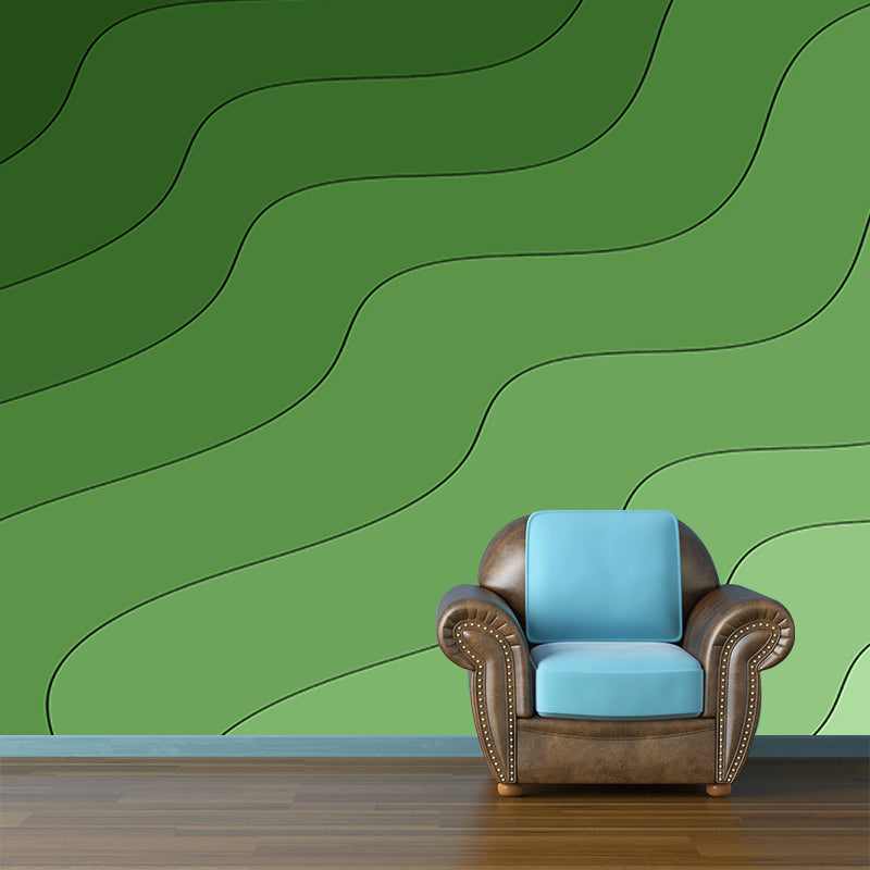 Abstract Lines Wallpaper Mural Decal Customized Modern Wall Covering for Bedroom