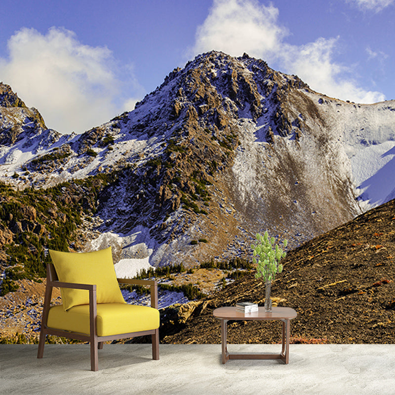Mountain Peak Moisture-Resistant Mural Wall Decor for Sitting Room, Made to Measure