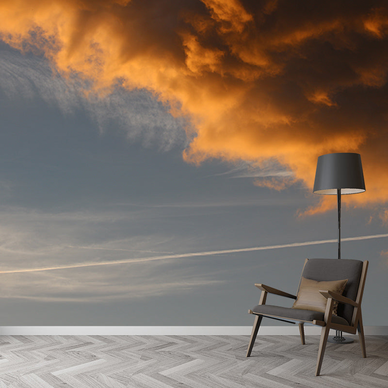 Cloudy Sky Wallpaper Mural Custom-Made Wall Covering for Sleeping Room