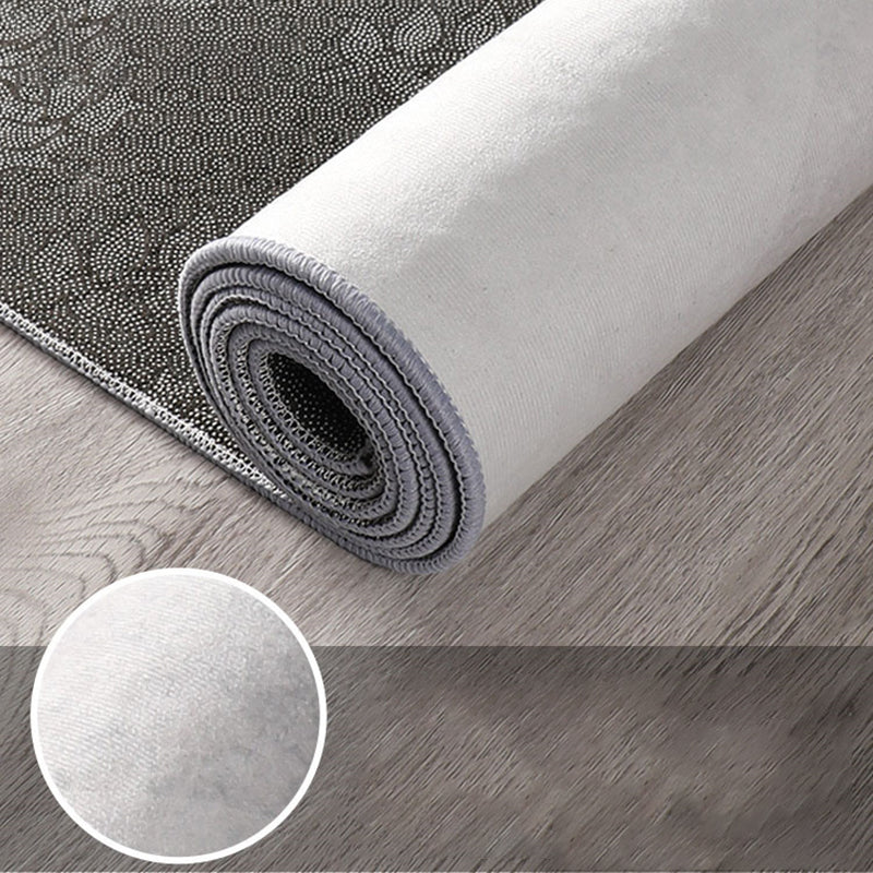 Élégant espace moderne Modèle géométrique Modèle Gray Rapier en polyester non glissant pour le salon