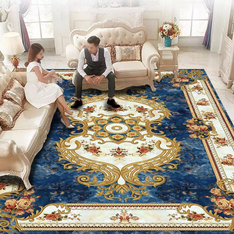 Traditional Multicolored Rug Gorgeous Tribal Print Carpet Stain Resistant Carpet for Living Room