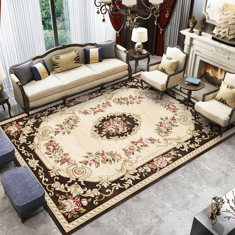 Traditional Multicolored Rug Gorgeous Tribal Print Carpet Stain Resistant Carpet for Living Room