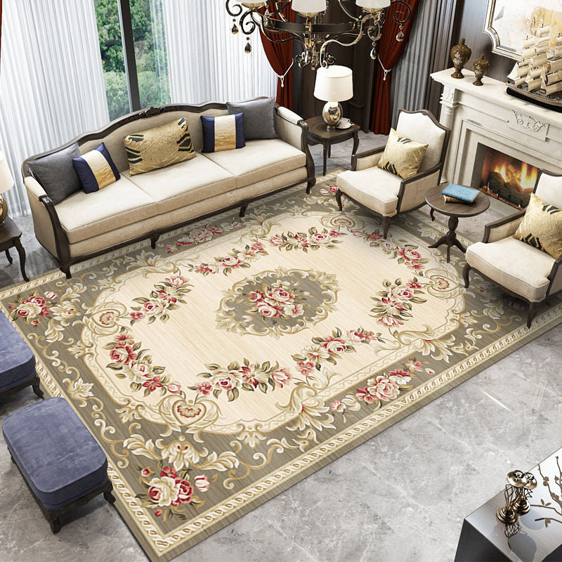 Traditional Multicolored Rug Gorgeous Tribal Print Carpet Stain Resistant Carpet for Living Room